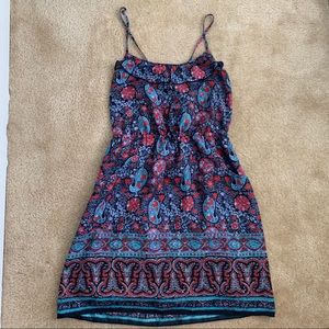 Silky American Eagle Patterned Dress